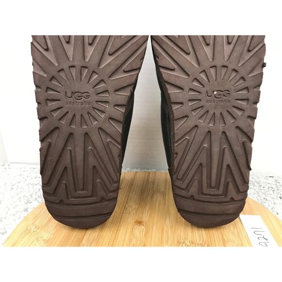 Ugg Neumel Brown Leather Fur Lined Casual Daily Winter Boots Mens 13 1008908 - Picture 9 of 12